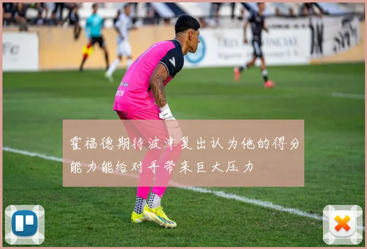 霍福德期待波津复出认为他的得分能力能给对手带来巨大压力